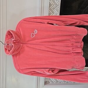 Adidas training jacket xs in pink velour